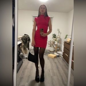 Reformation Pink/Red Bodycon Dress